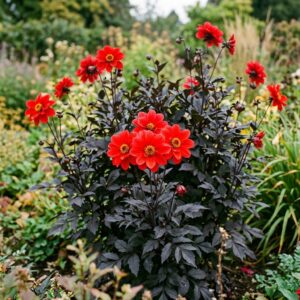 Dahlia 'Bishop of Llandaff'