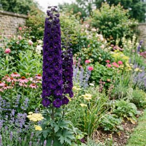 Delphinium 'Black Knight' (Larkspur)